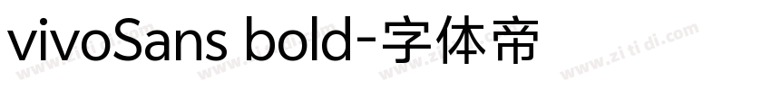 vivoSans bold字体转换